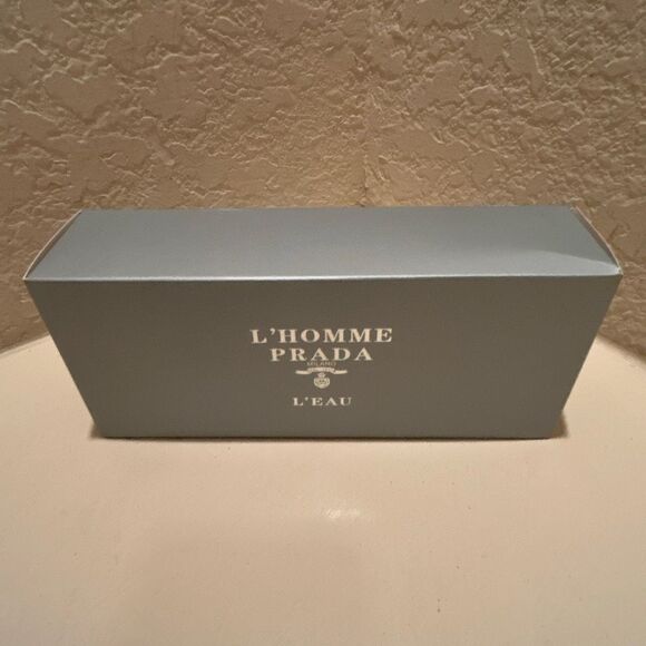 L’ Homme Prada Canvas Mini Tote Bag Denim Blue Micro Purse Cute Coastal Luxe NEW - Picture 9 of 9